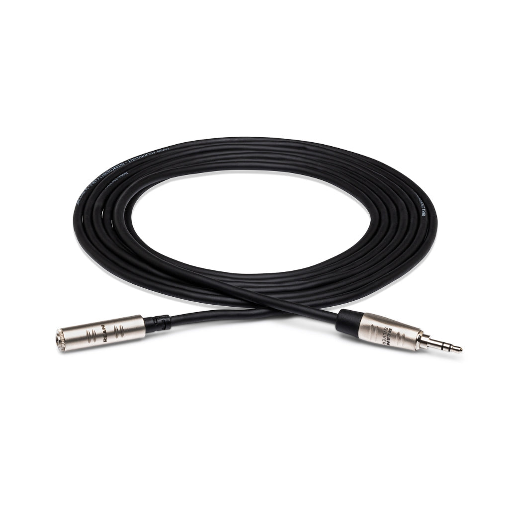 Hosa Technology REAN 3.5 mm TRS to 3.5 mm TRS Pro Headphone Extension Cable 10ft Cables Sky Music
