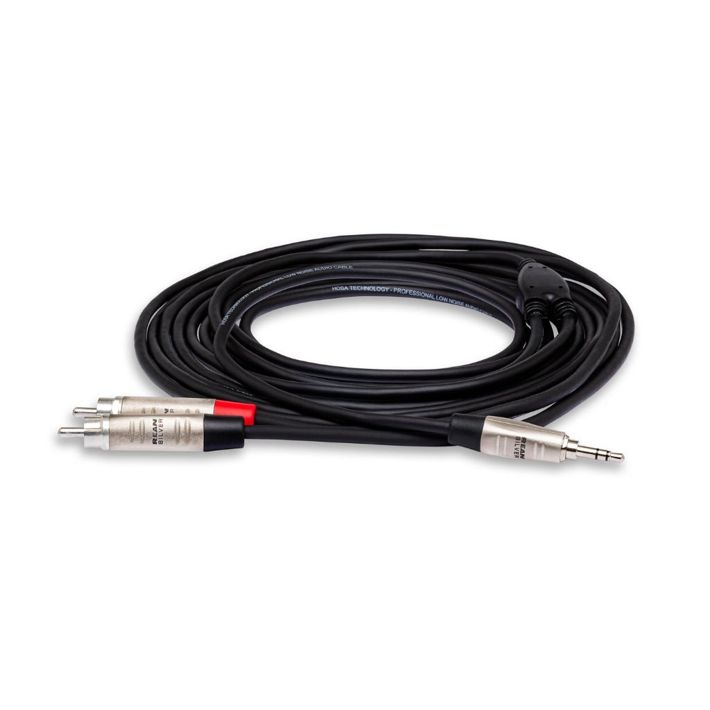 Hosa Technology REAN 3.5 mm TRS to Dual RCA Pro Stereo Breakout Cable 6ft Cables Sky Music