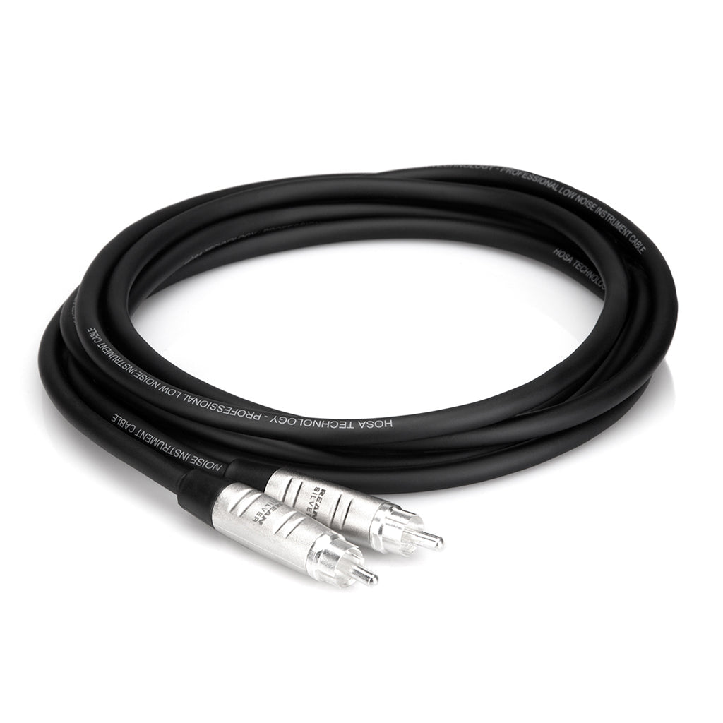 Hosa Technology REAN RCA to Same Pro Unbalanced Interconnect Cable 15ft Cables Sky Music