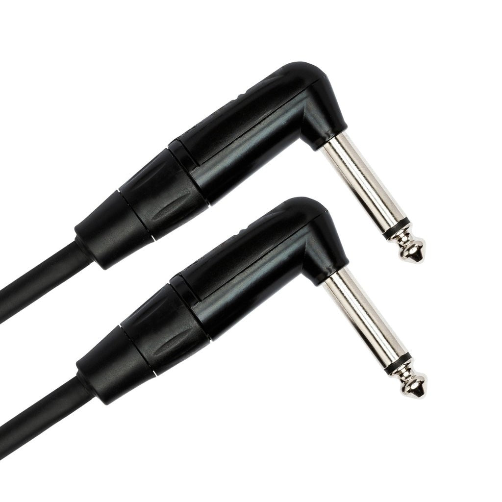 Hosa Technology REAN Right-angle to Same Pro Guitar Patch Cable 12" Cables Sky Music