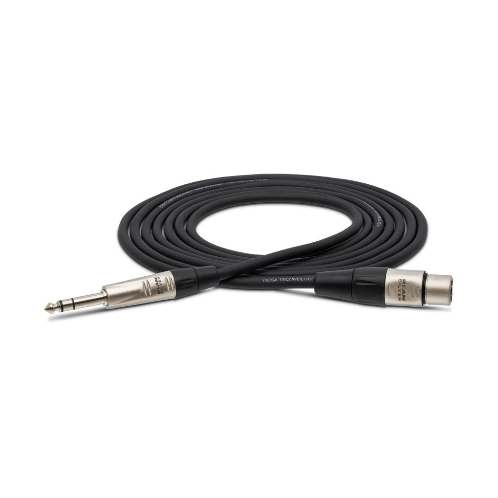Hosa Technology REAN XLR3F to 1/4 in TRS Pro Balanced Interconnect Cable 15ft Cables Sky Music