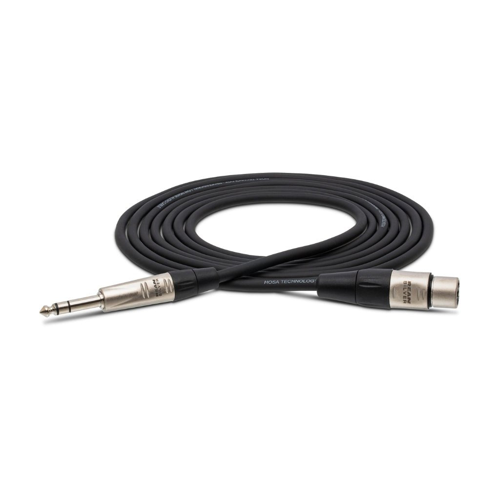 Hosa Technology REAN XLR3F to 1/4 in TRS Pro Balanced Interconnect Cable 5ft Cables Sky Music
