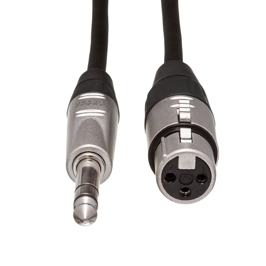 Hosa Technology REAN XLR3F to 1/4 in TRS Pro Balanced Interconnect Cable 5ft Cables Sky Music