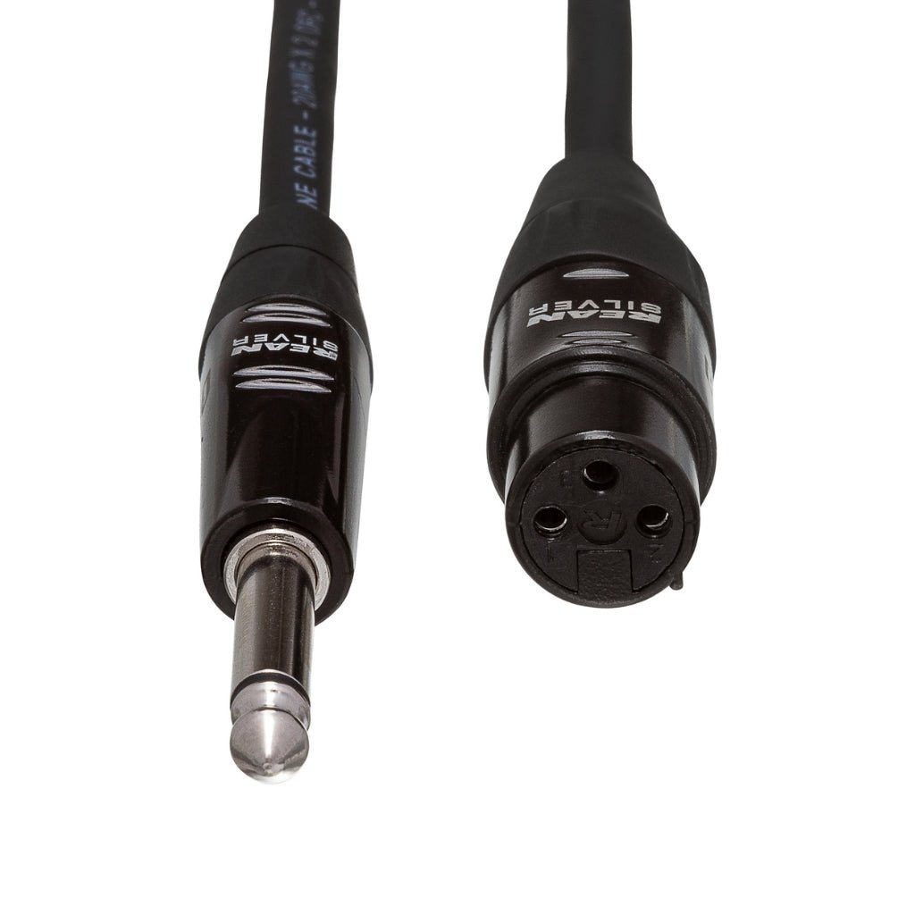 Hosa Technology REAN XLR3F to 1/4 in TS Pro Microphone Cable 5ft Cables Sky Music