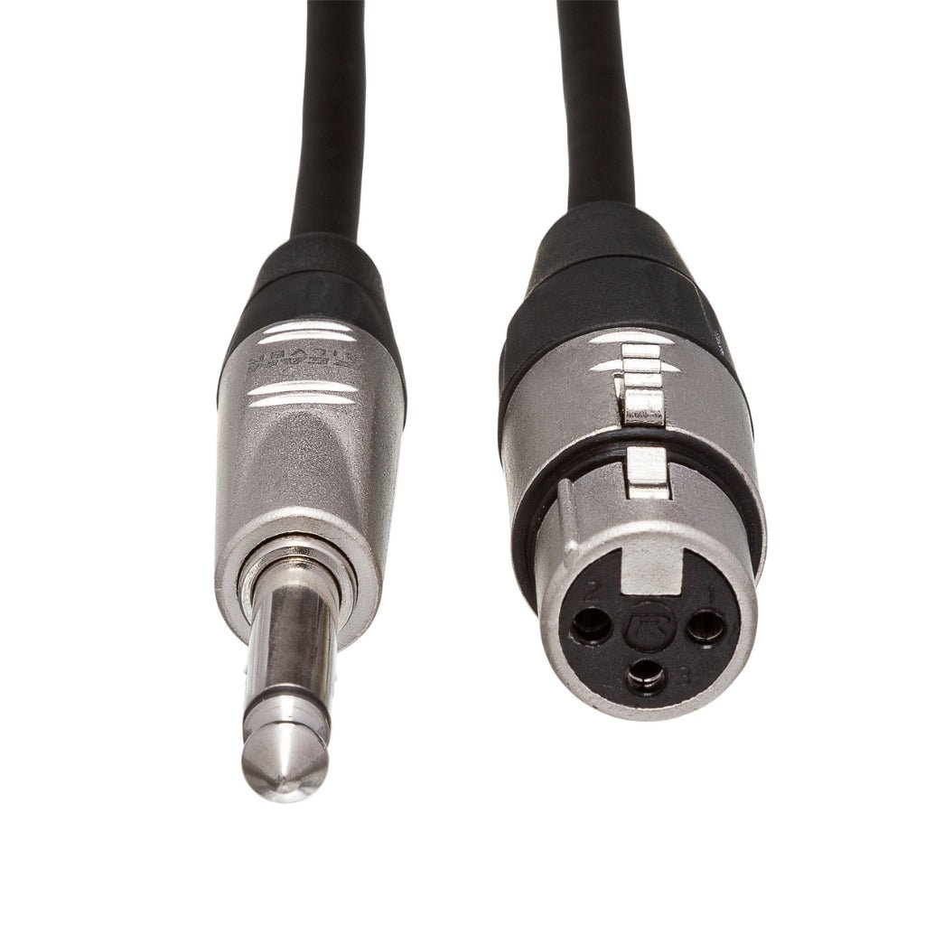 Hosa Technology REAN XLR3F to 1/4 in TS Pro Unbalanced Interconnect Cable 1.5ft Cables Sky Music