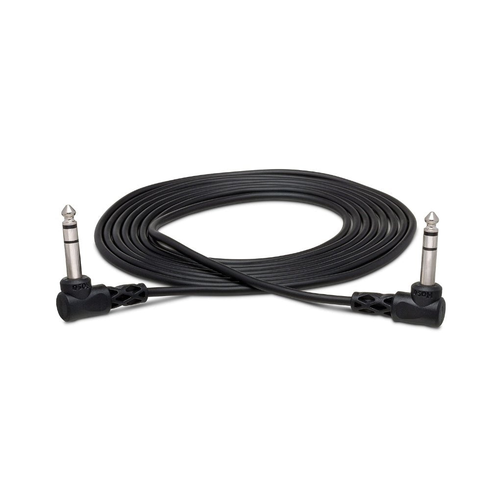 Hosa Technology Right-Angle 1/4" TRS to Same Balanced Interconnect Cable 5ft Cables Sky Music