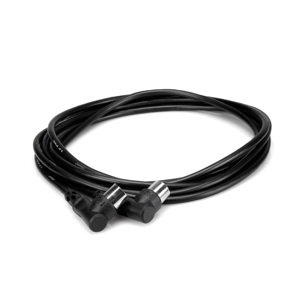 Hosa Technology Right-Angled 5-pin DIN to Same MIDI Cable 5ft Cables Sky Music