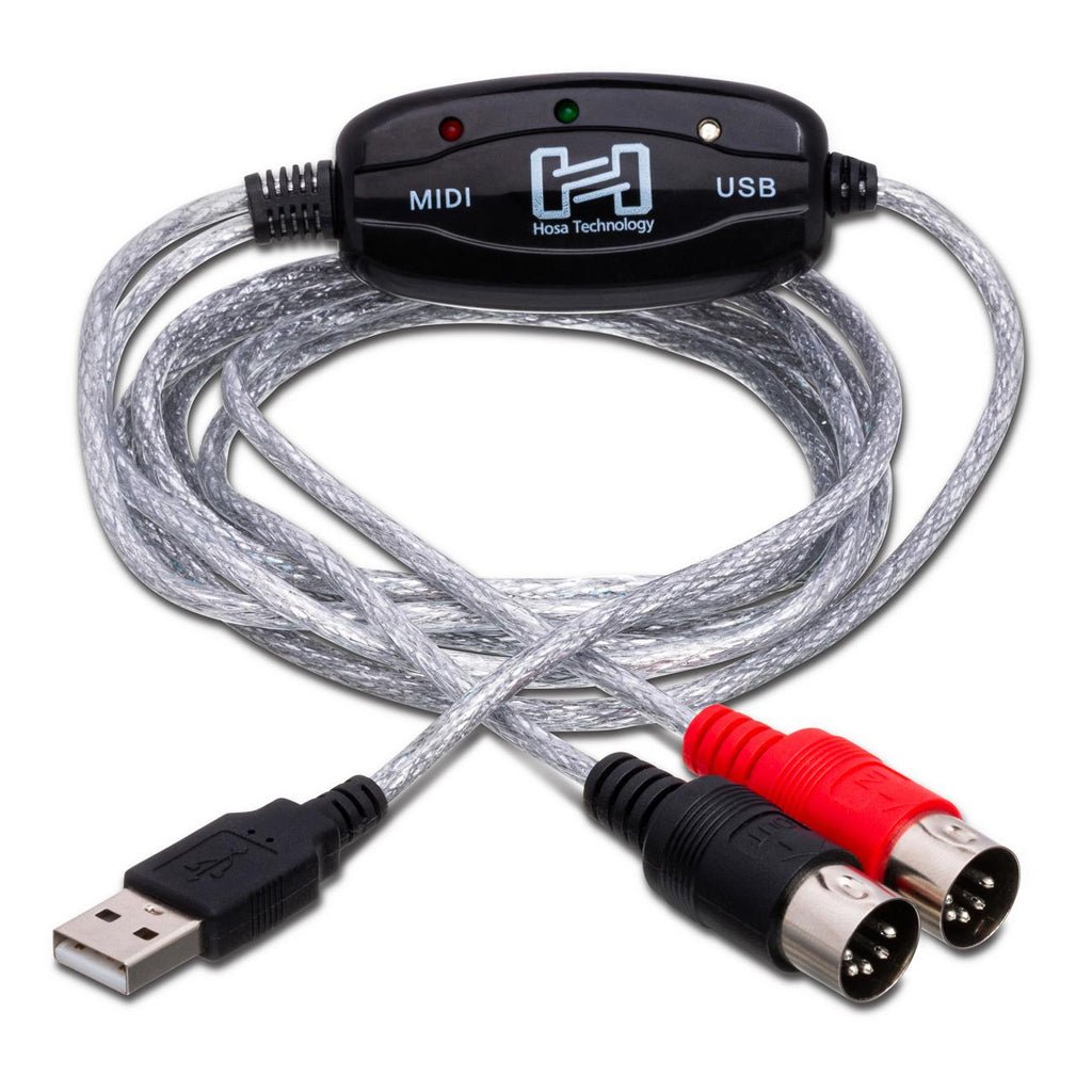 Hosa Technology Tracklink MIDI To USB I/F 6Ft Audio Cables Sky Music