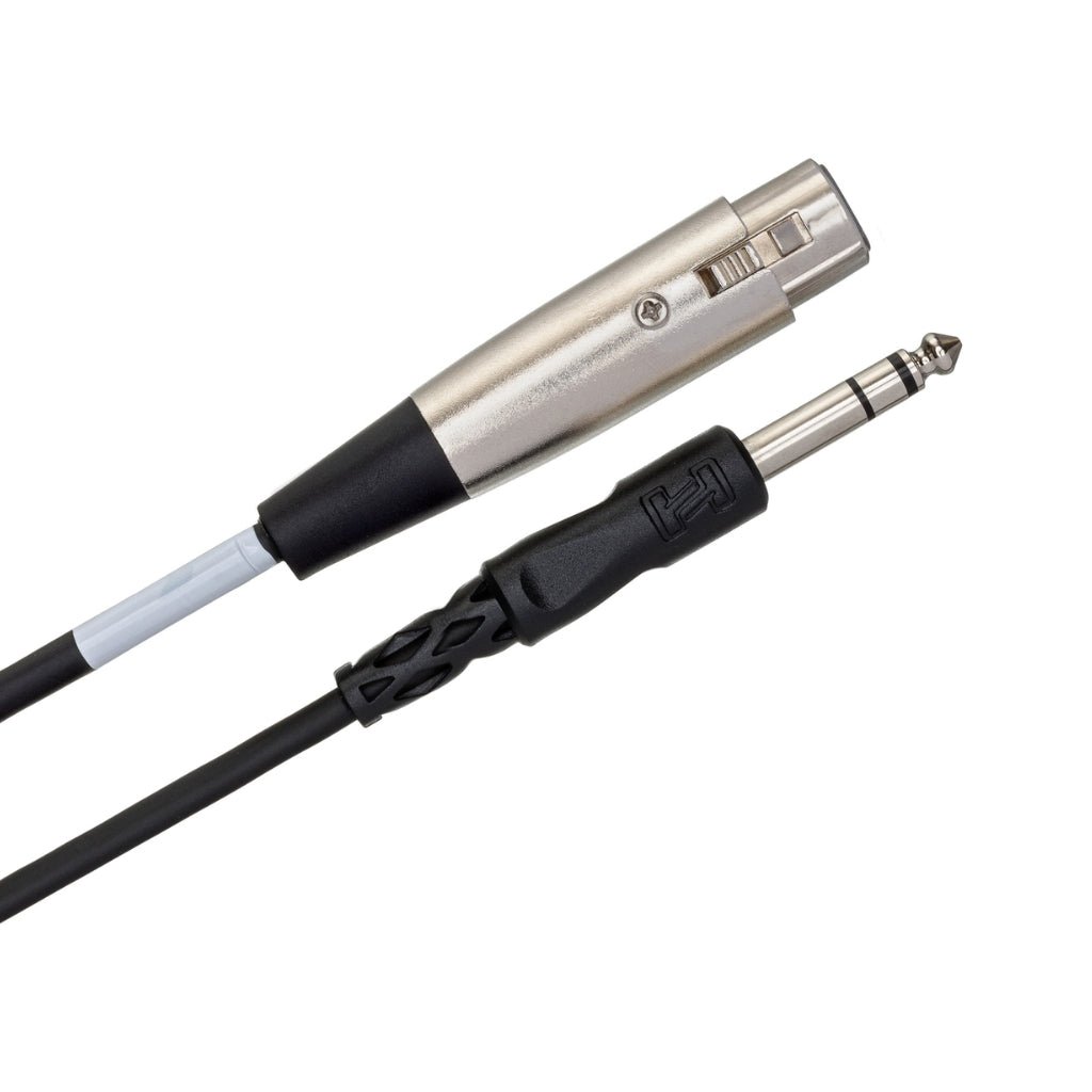 Hosa Technology XLR3F to 1/4 in TRS Balanced Interconnect Cable 10ft Cables Sky Music