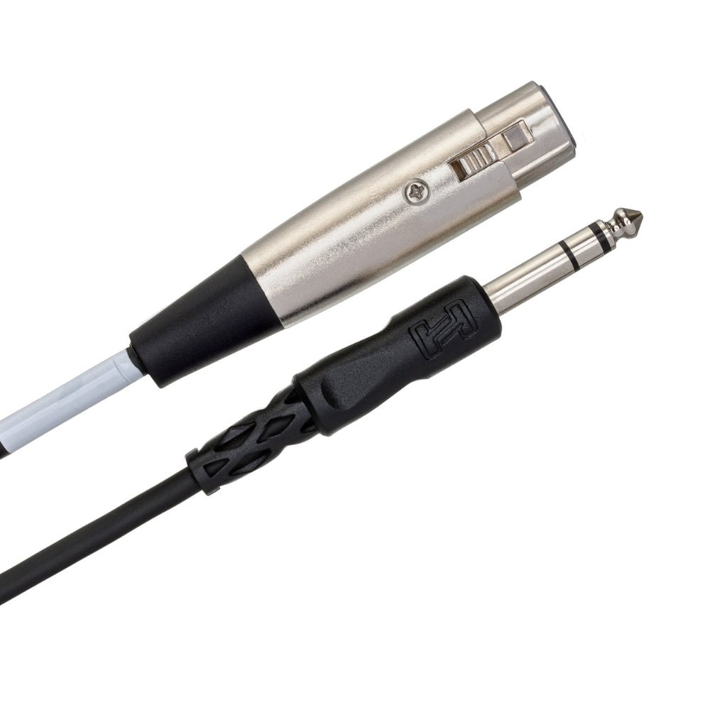 Hosa Technology XLR3F to 1/4 in TRS Balanced Interconnect Cable 20f Cables Sky Music