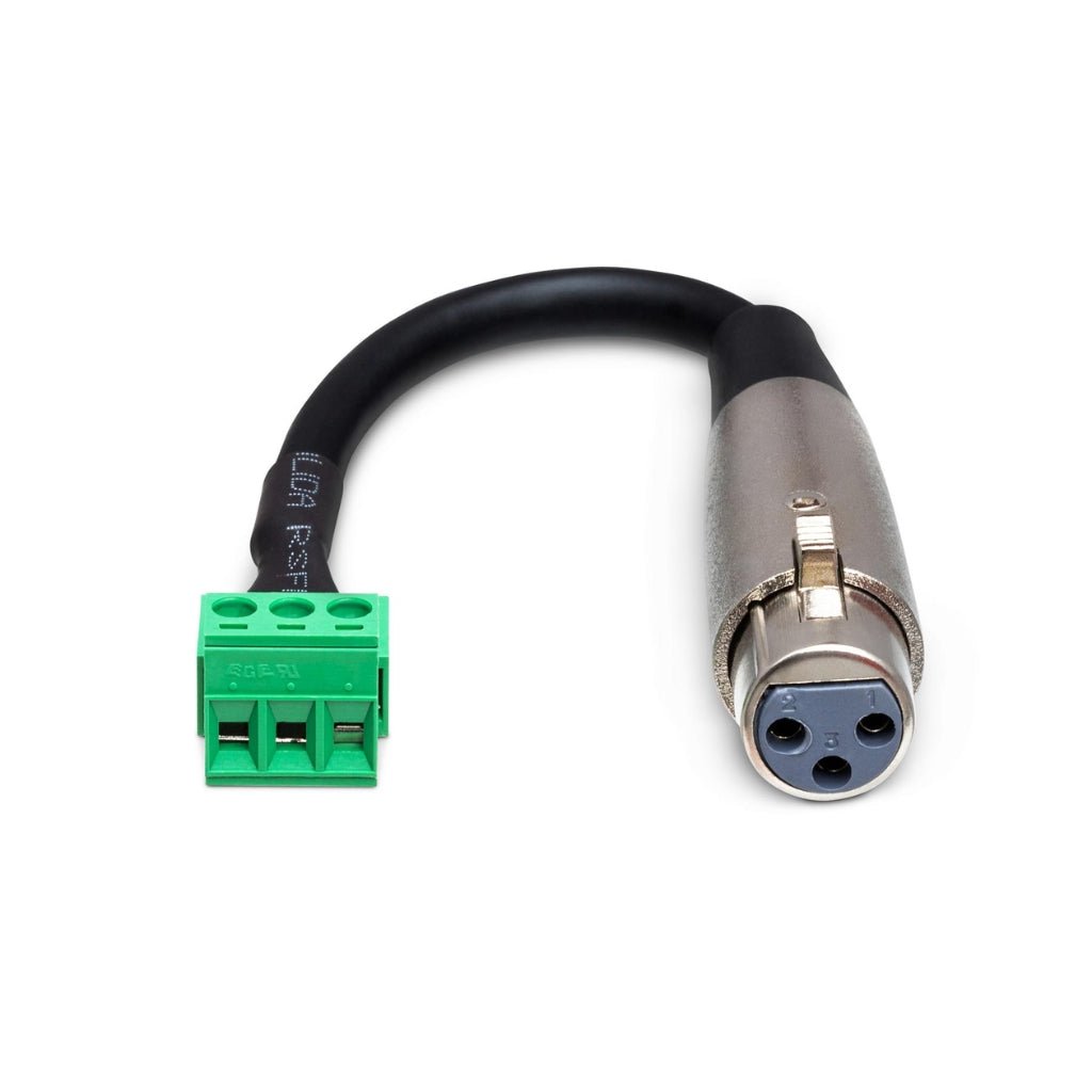 Hosa Technology XLR3F to PHX3M Low Voltage Adaptor Power Sky Music