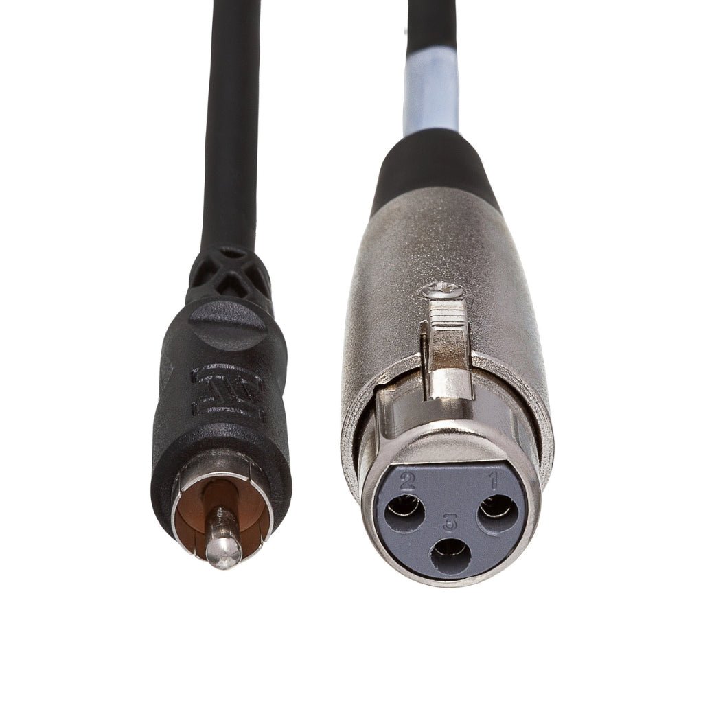 Hosa Technology XLR3F to RCA Unbalanced Interconnect Cable 10ft Cables Sky Music