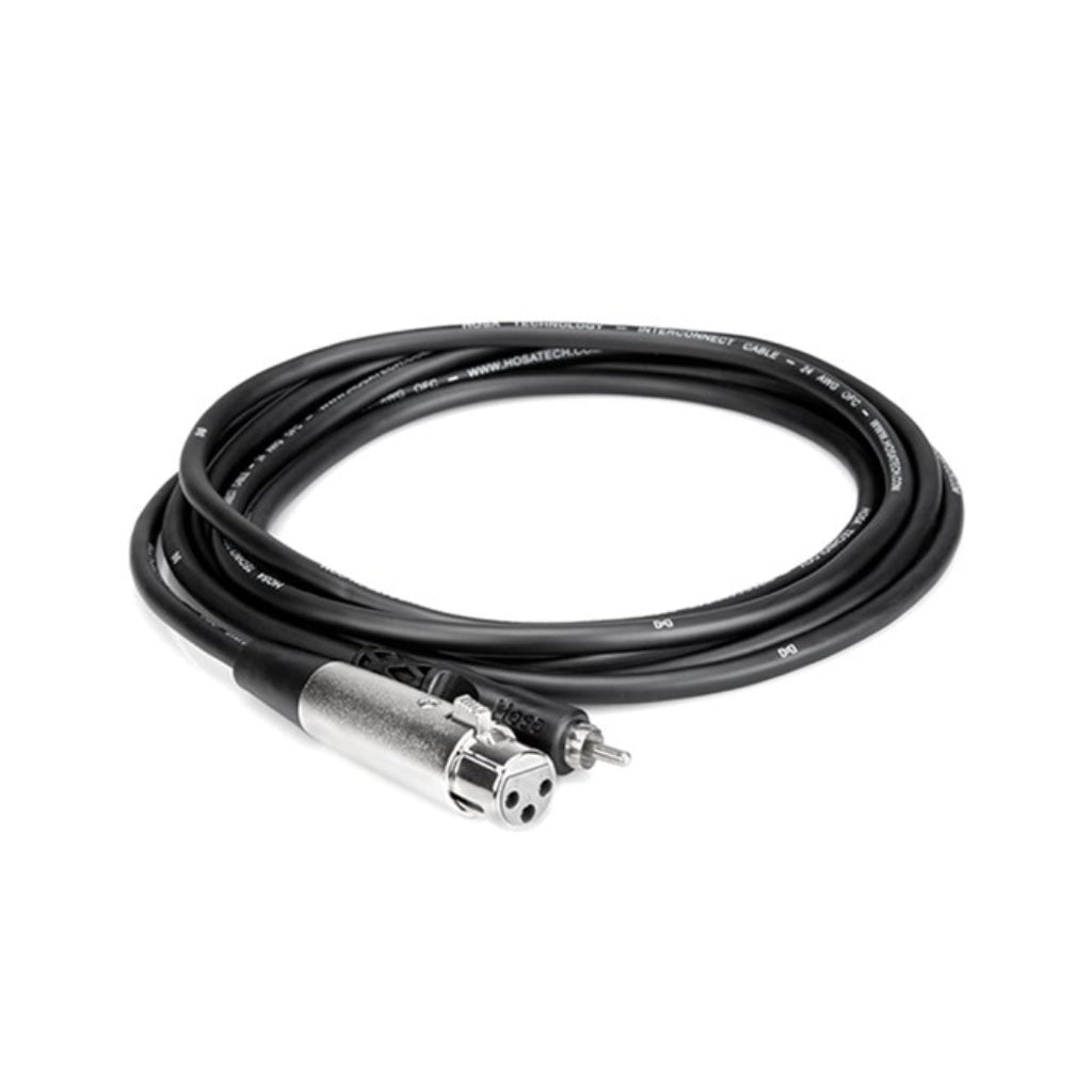 Hosa Technology XLR3F to RCA Unbalanced Interconnect Cable 2ft Cables Sky Music