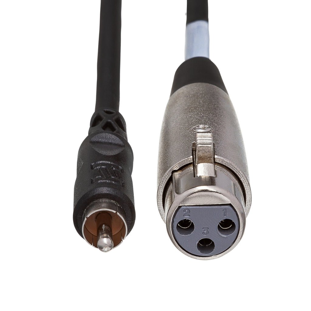 Hosa Technology XLR3F to RCA Unbalanced Interconnect Cable 5ft Cables Sky Music