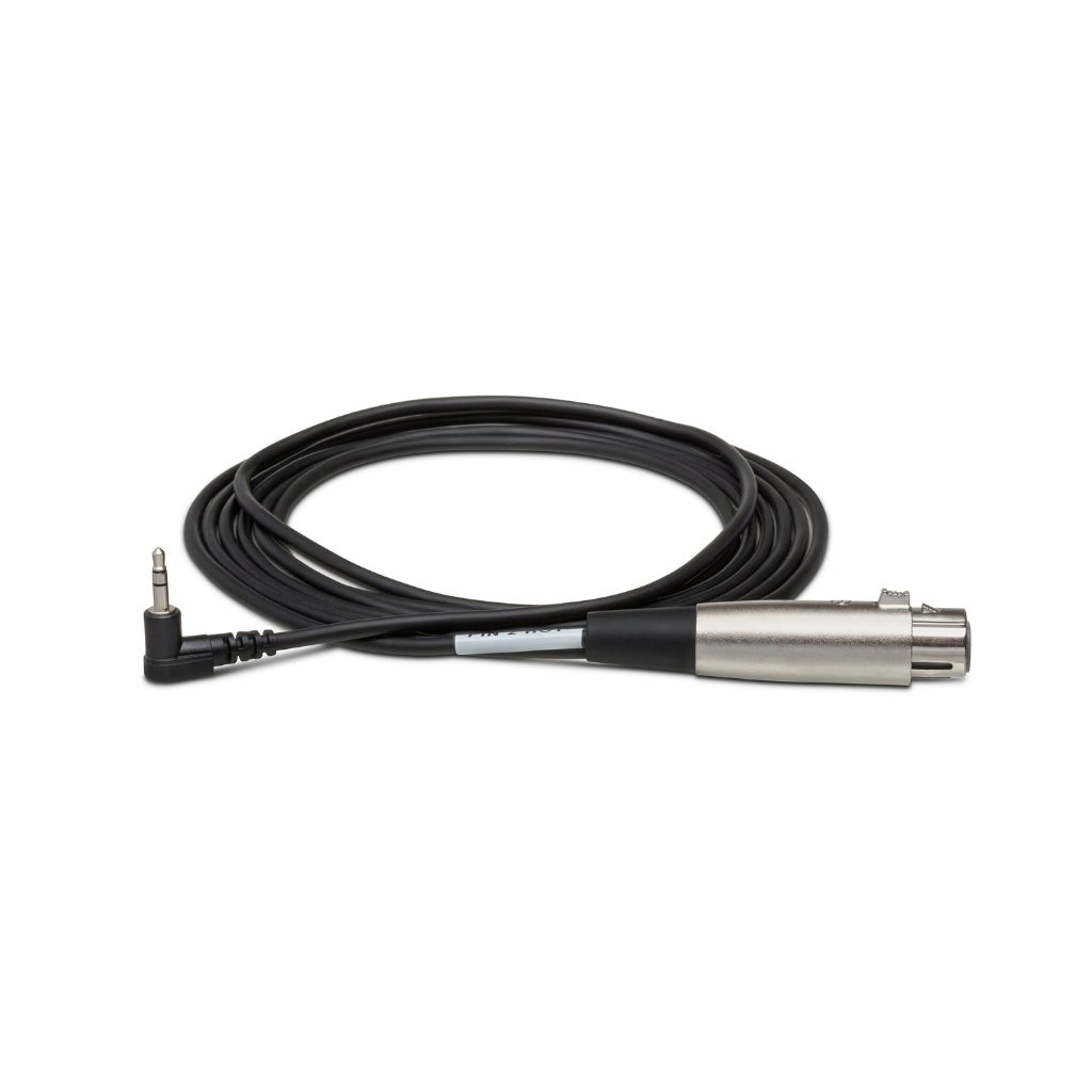 Hosa Technology XLR3F to Right-angle 3.5 mm TRS Microphone Cable 5ft Cables Sky Music