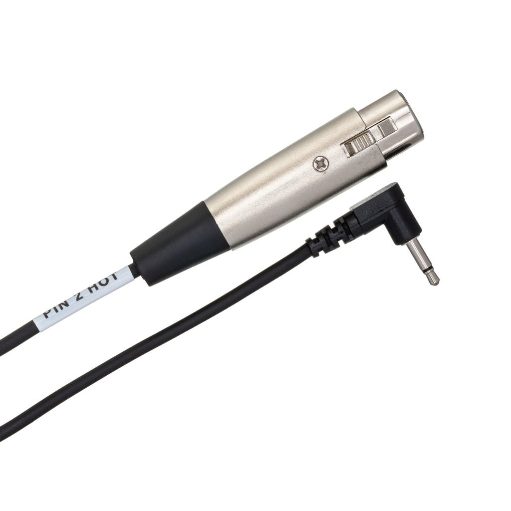 Hosa Technology XLR3F to Right-angle 3.5 mm TS Microphone Cable 5ft Other Sky Music