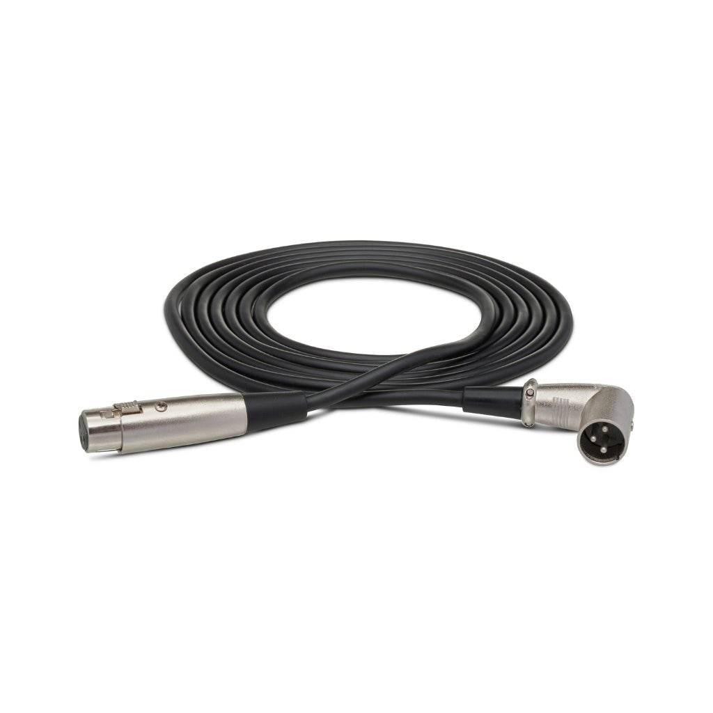 Hosa Technology XLR3F to Right-angle XLR3M Balanced Interconnect Cable 3ft Cables Sky Music