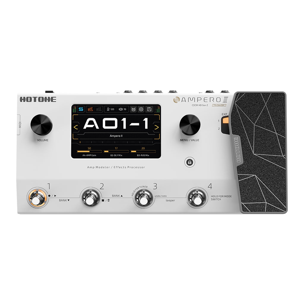 Hotone Ampero II - 2nd Generation Effects Pedals Sky Music