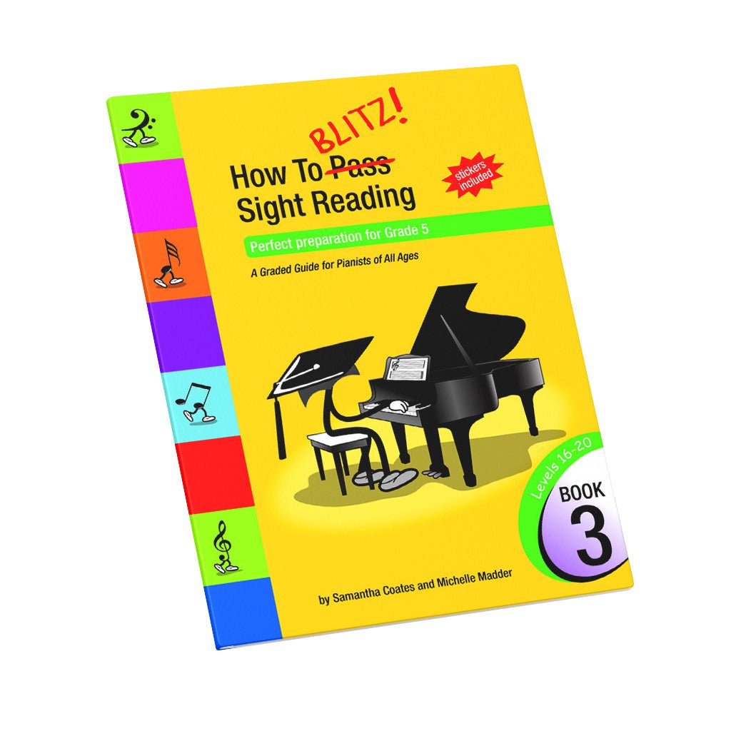 How To Blitz Sight Reading Book 3 - Book Books Sky Music
