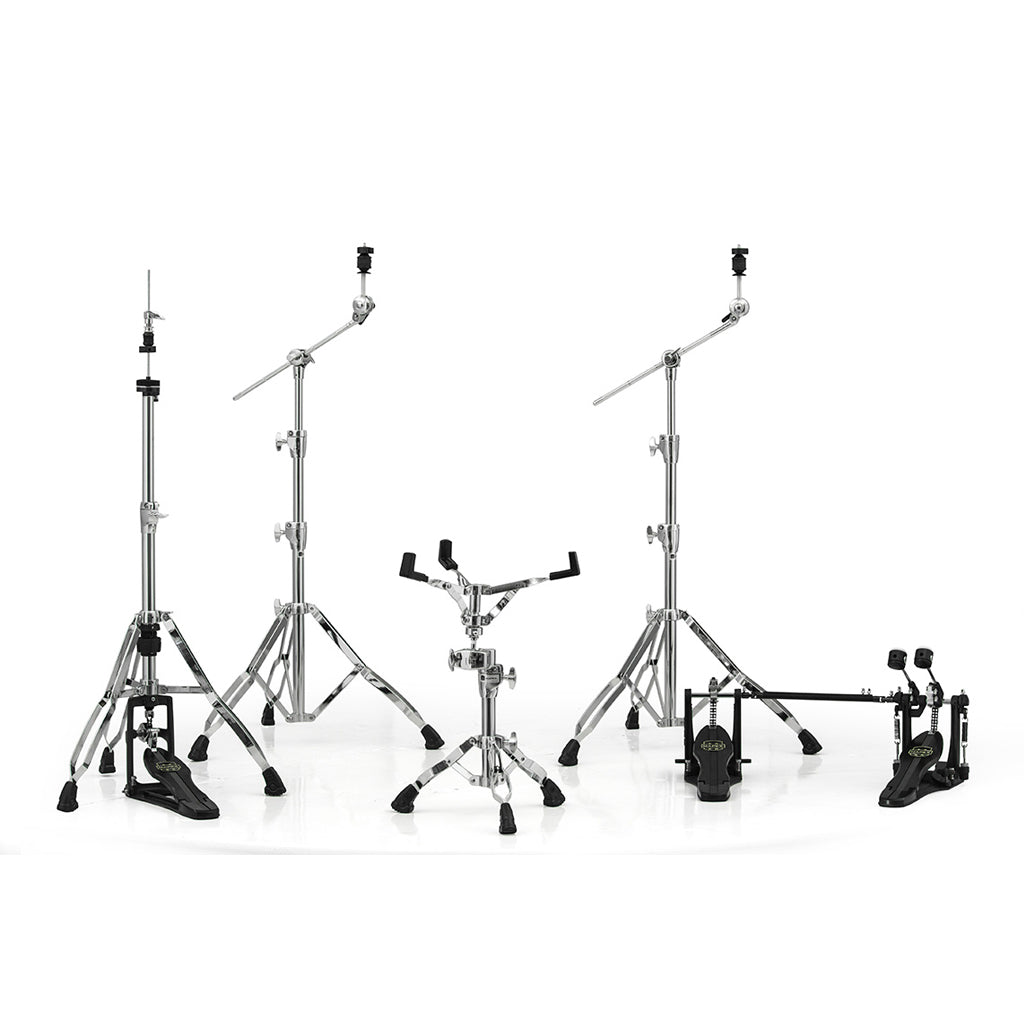 Mapex - Armory 800 Black Plated - Hardware Pack with Two Booms, Snare Stand, Hi-Hat Stand and Double Pedal