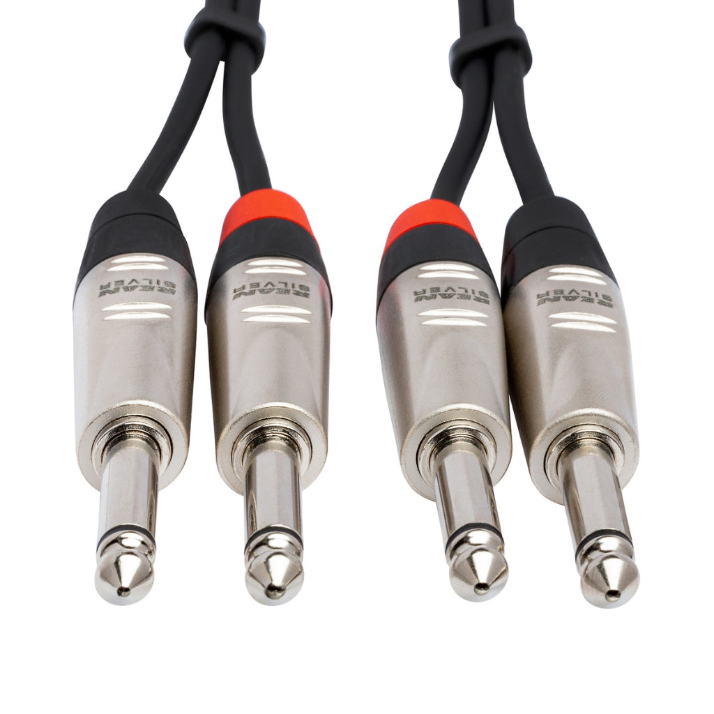 Hosa Technology - Dual REAN 1/4 in TS to Same - Pro Stereo Interconnect Cable 5ft