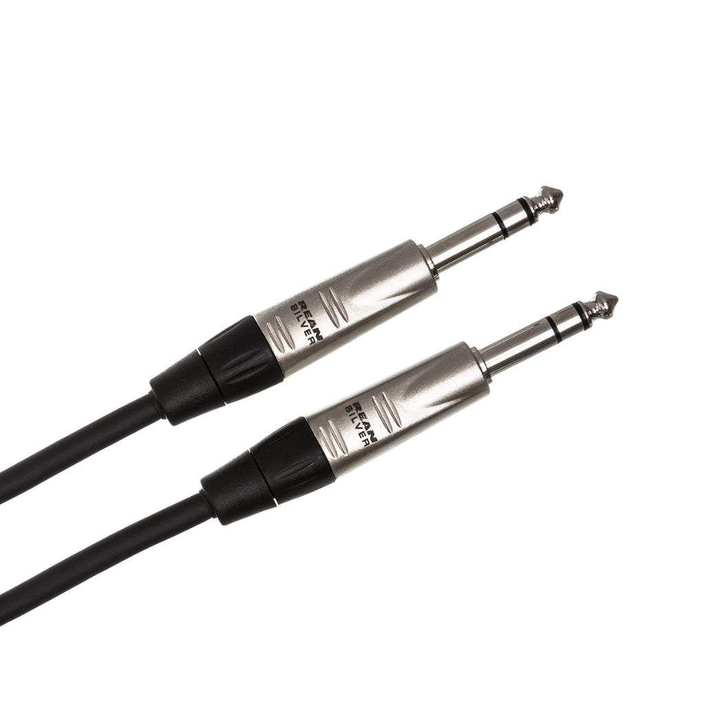 Hosa Technology - REAN 1/4 in TRS to Same - Pro Balanced Interconnect Cable 1.5ft