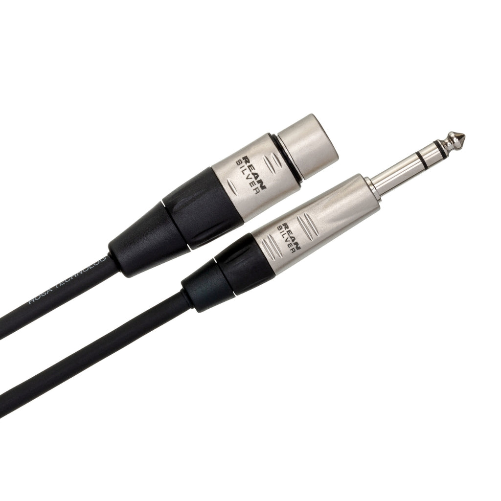 Hosa Technology - REAN XLR3F to 1/4 in TRS - Pro Balanced Interconnect Cable 1.5ft