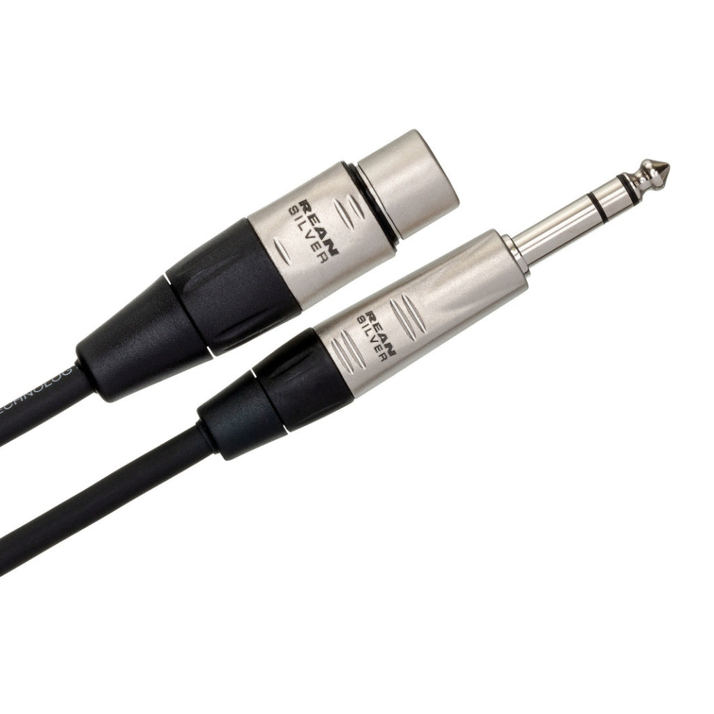 Hosa Technology - REAN XLR3F to 1/4 in TRS - Pro Balanced Interconnect Cable 10ft