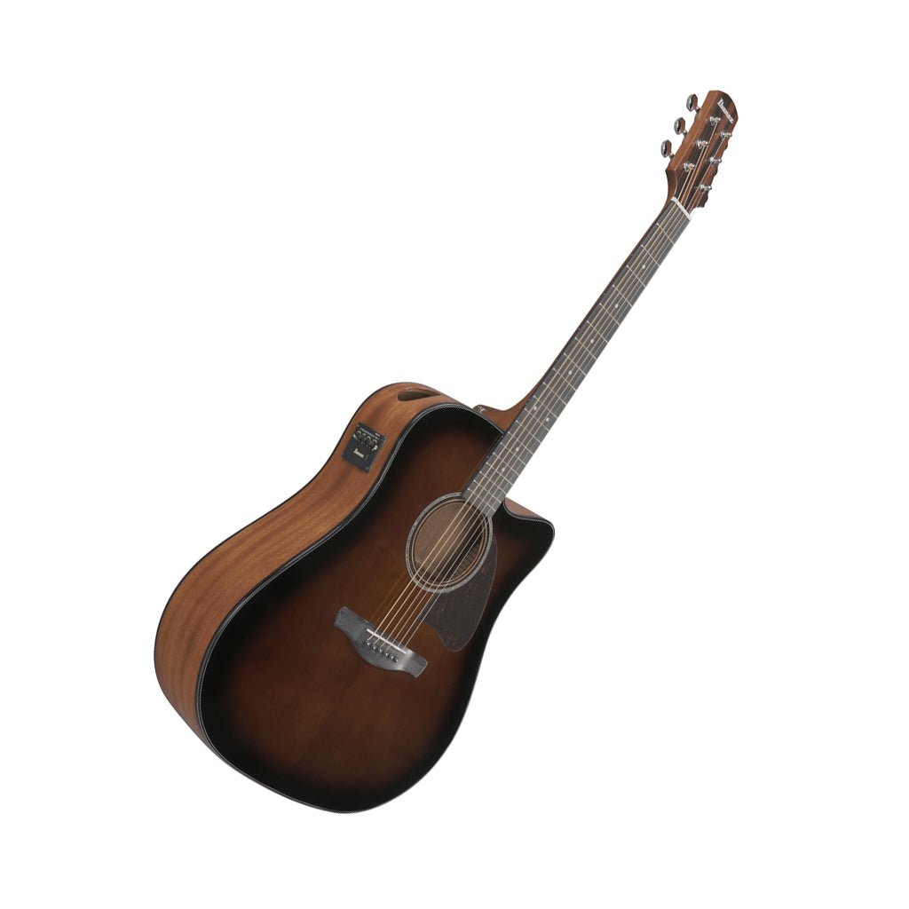 Ibanez AAD51CE Dreadnought Cutaway Acoustic Guitar w/Pickup - Dark Violin Sunburst High Gloss Acoustic Guitars Sky Music