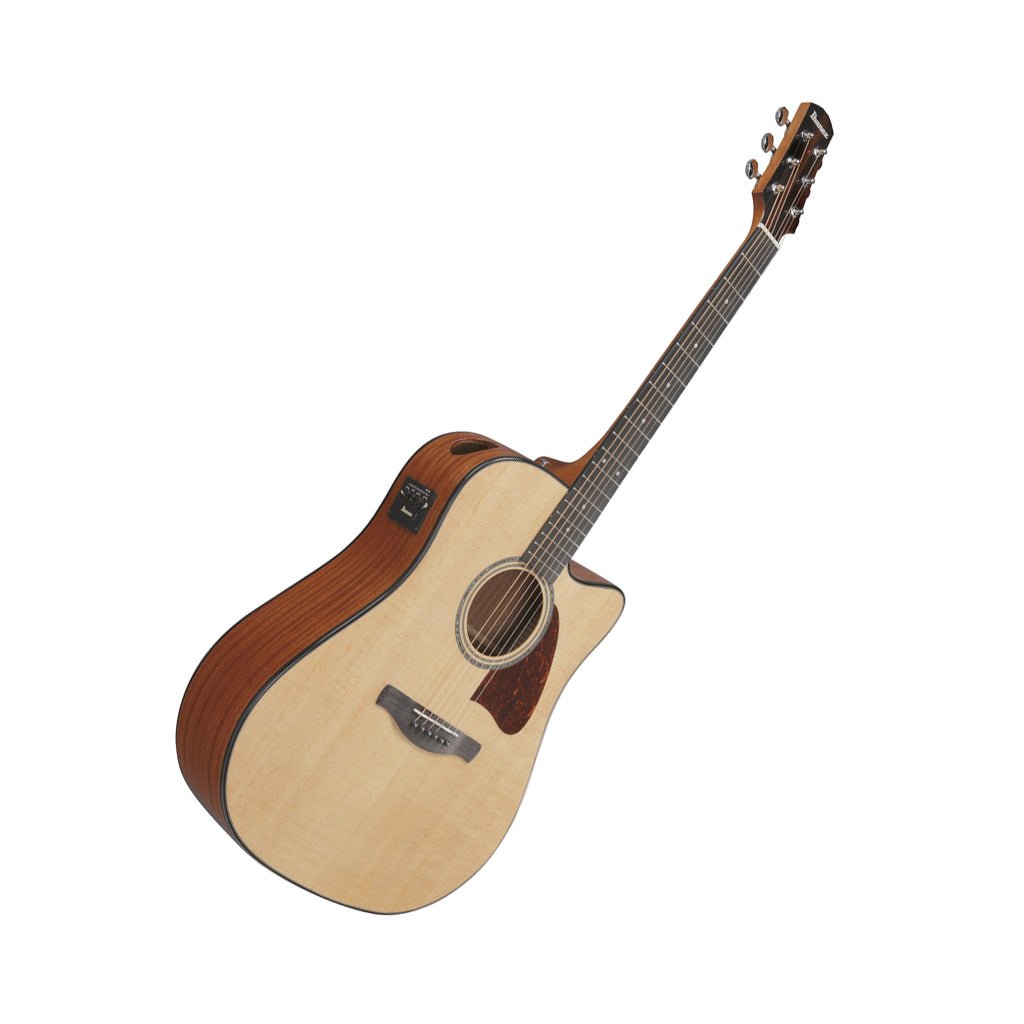 Ibanez AAD51CE Dreadnought Cutaway Acoustic Guitar w/Pickup - Natural High Gloss Acoustic Guitars Sky Music