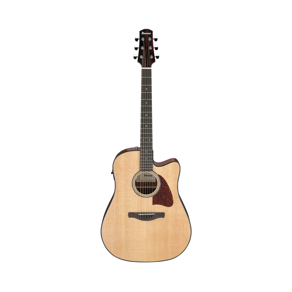 Ibanez AAD51CE Dreadnought Cutaway Acoustic Guitar w/Pickup - Natural High Gloss Acoustic Guitars Sky Music