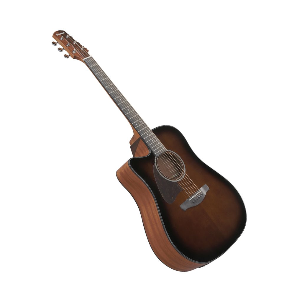 Ibanez AAD51CE Dreadnought Cutaway Left Handed Acoustic Guitar w/Pickup - Dark Violin Sunburst High Gloss Acoustic Guitars Sky Music