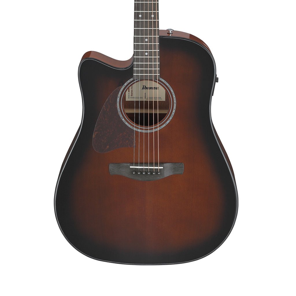 Ibanez AAD51CE Dreadnought Cutaway Left Handed Acoustic Guitar w/Pickup - Dark Violin Sunburst High Gloss Acoustic Guitars Sky Music