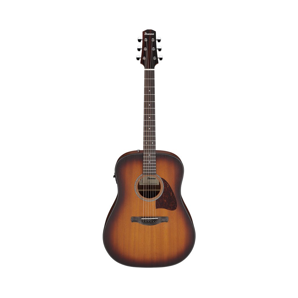 Ibanez AAD54E Dreadnought Acoustic Guitar w/Pickup - Open Pore Mahogany Sunburst Acoustic Guitars Sky Music