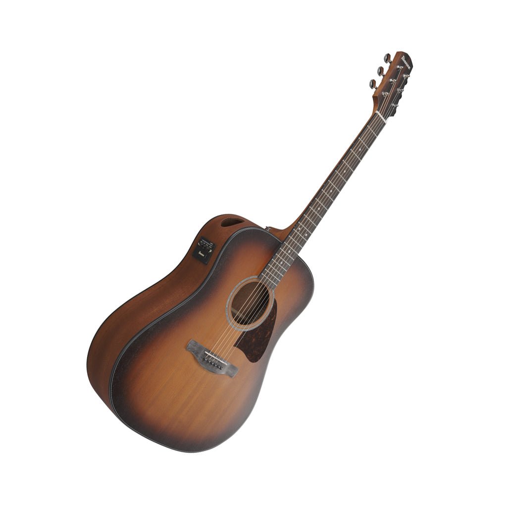 Ibanez AAD54E Dreadnought Acoustic Guitar w/Pickup - Open Pore Mahogany Sunburst Acoustic Guitars Sky Music