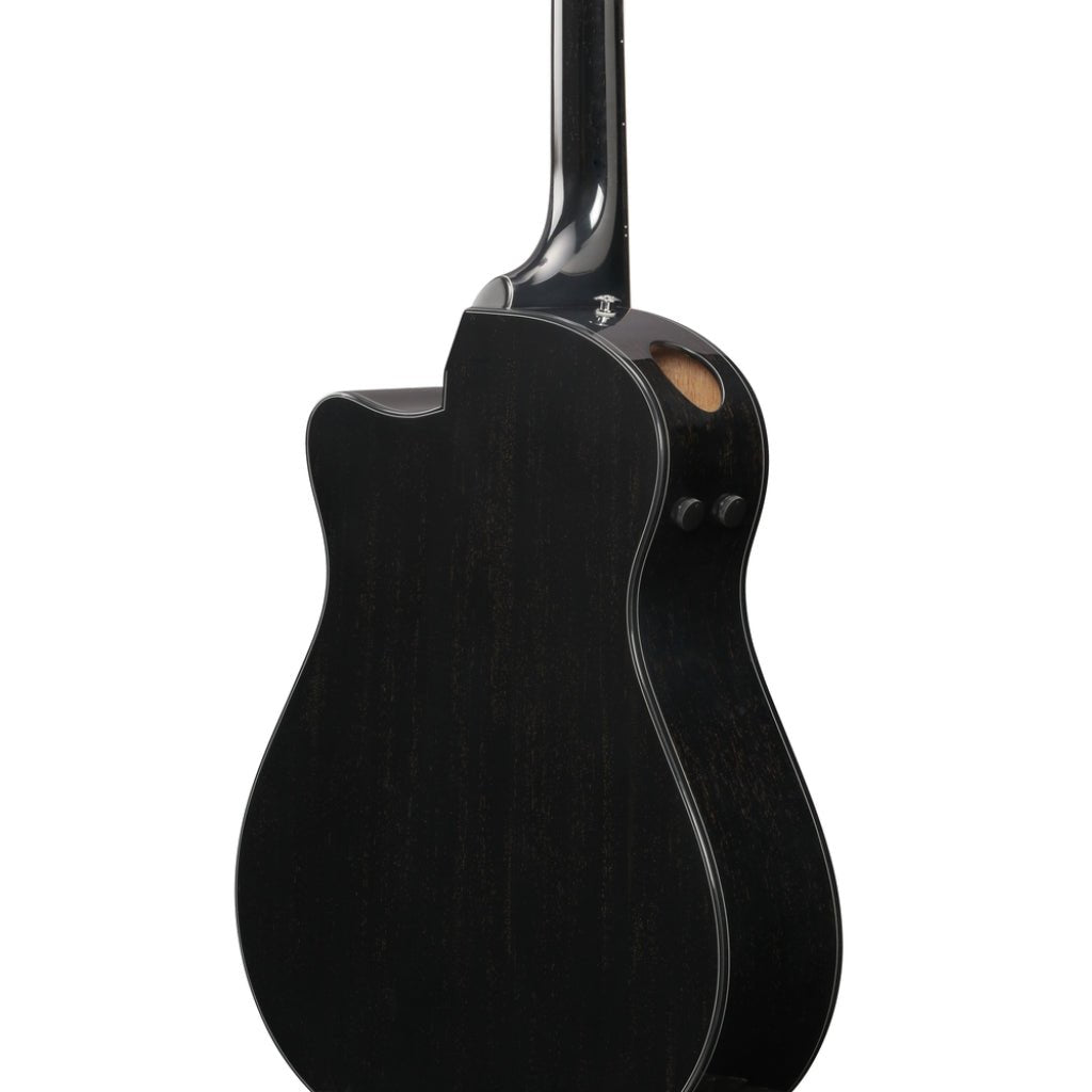 Ibanez AAM340CE Acoustic Guitar - Rustic Black High Gloss Acoustic Guitars Sky Music