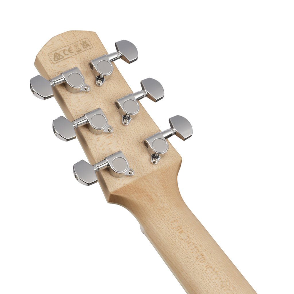 Ibanez AAM370M2E Auditorium Acoustic/Electric Guitar - Transparent Antique White Ice Blue Open Pore Acoustic Guitars Sky Music
