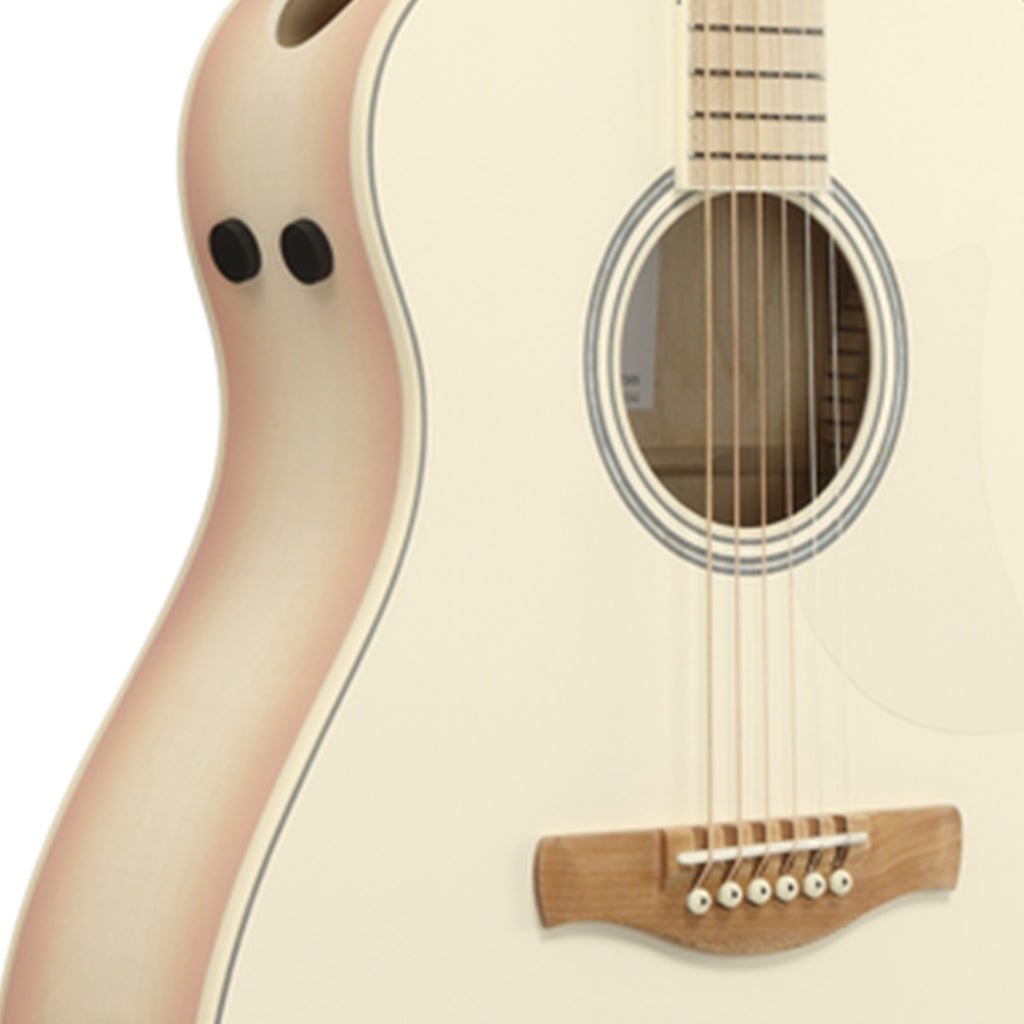 Ibanez AAM370M2E Auditorium Acoustic/Electric Guitar - Transparent Antique White Peach Fuzz Open Pore Acoustic Guitars Sky Music