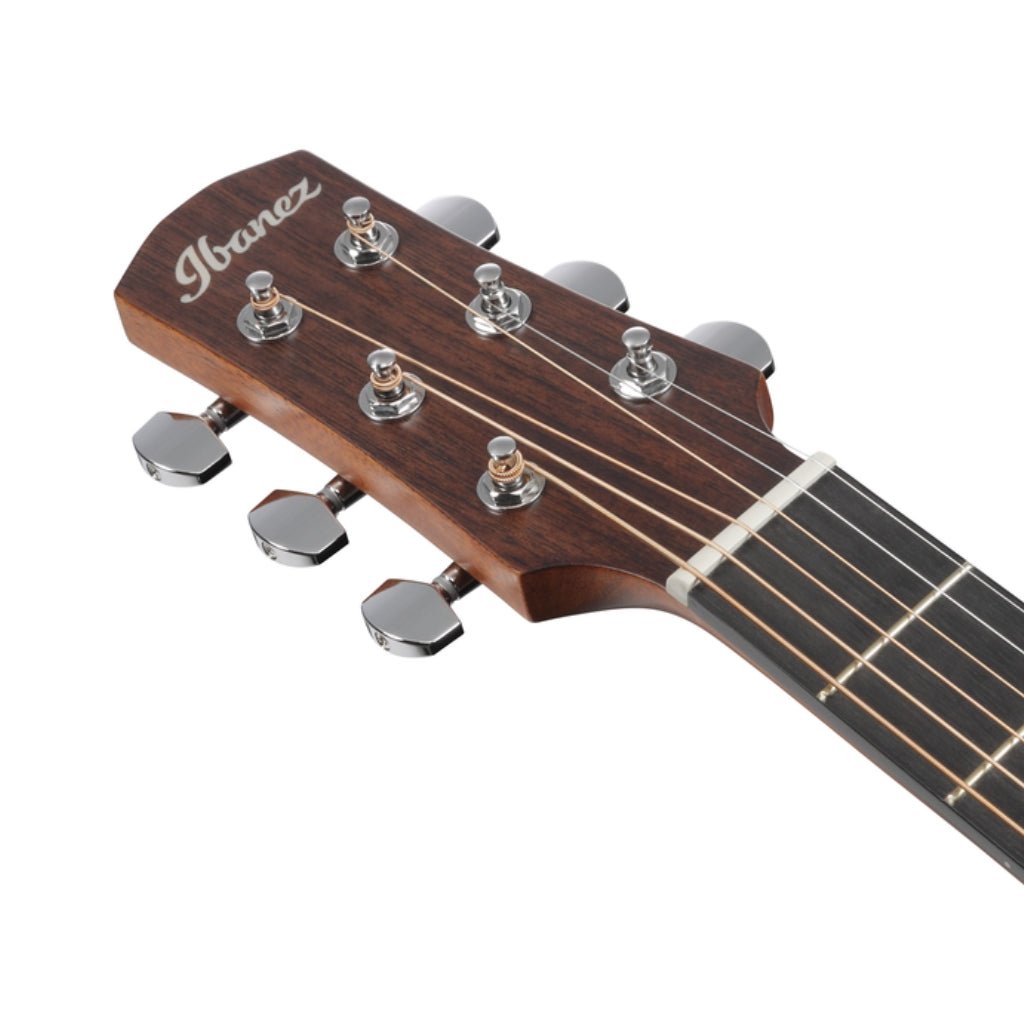 Ibanez AAM50CE Natural Open Pore Back and Sides Acoustic Guitar - Coral Red Burst Open Pore Top Acoustic Guitars Sky Music