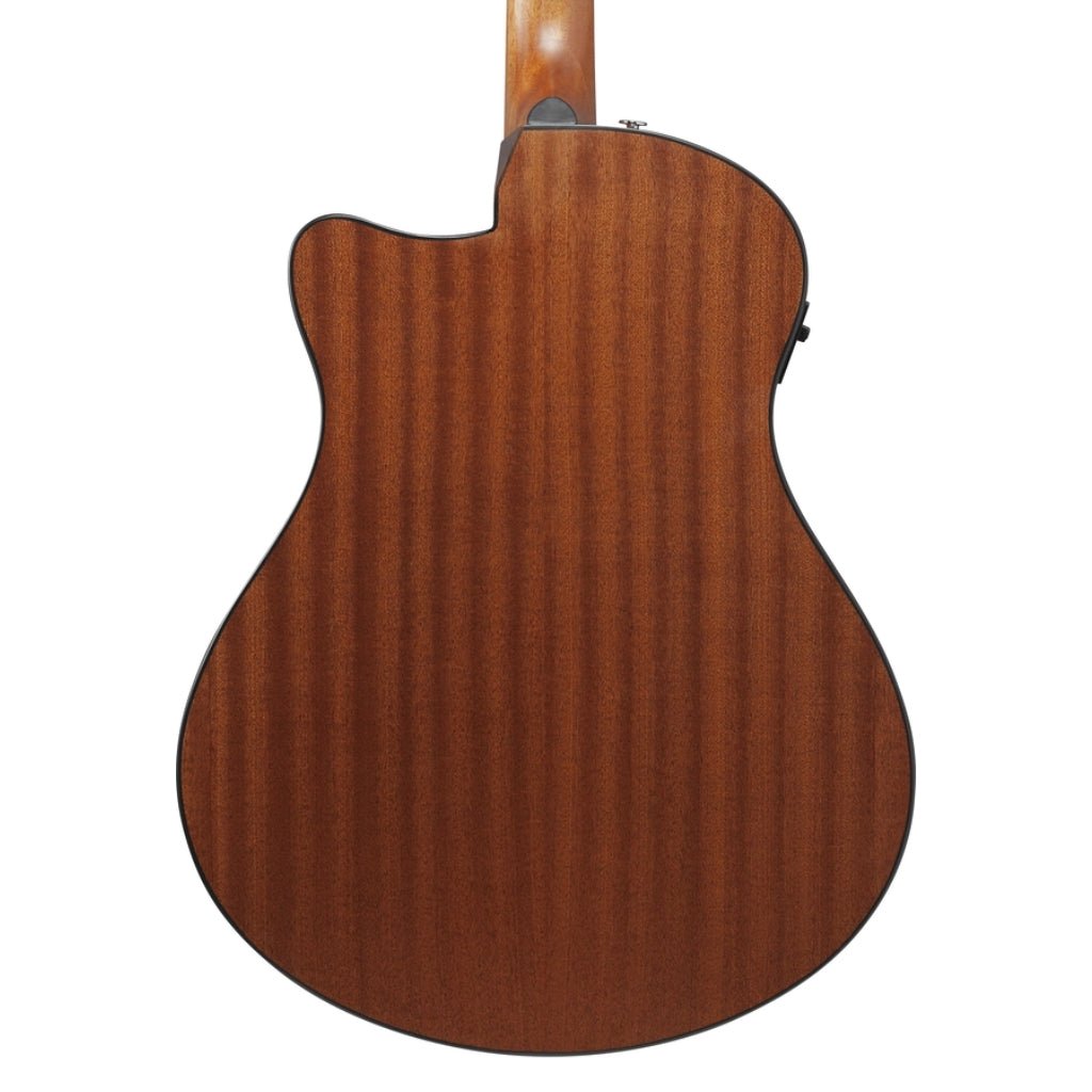Ibanez AAM50CE Open Pore Top, Natural Open Pore Back and Sides Acoustic Guitar - Sapphire Blue Burst Acoustic Guitars Sky Music