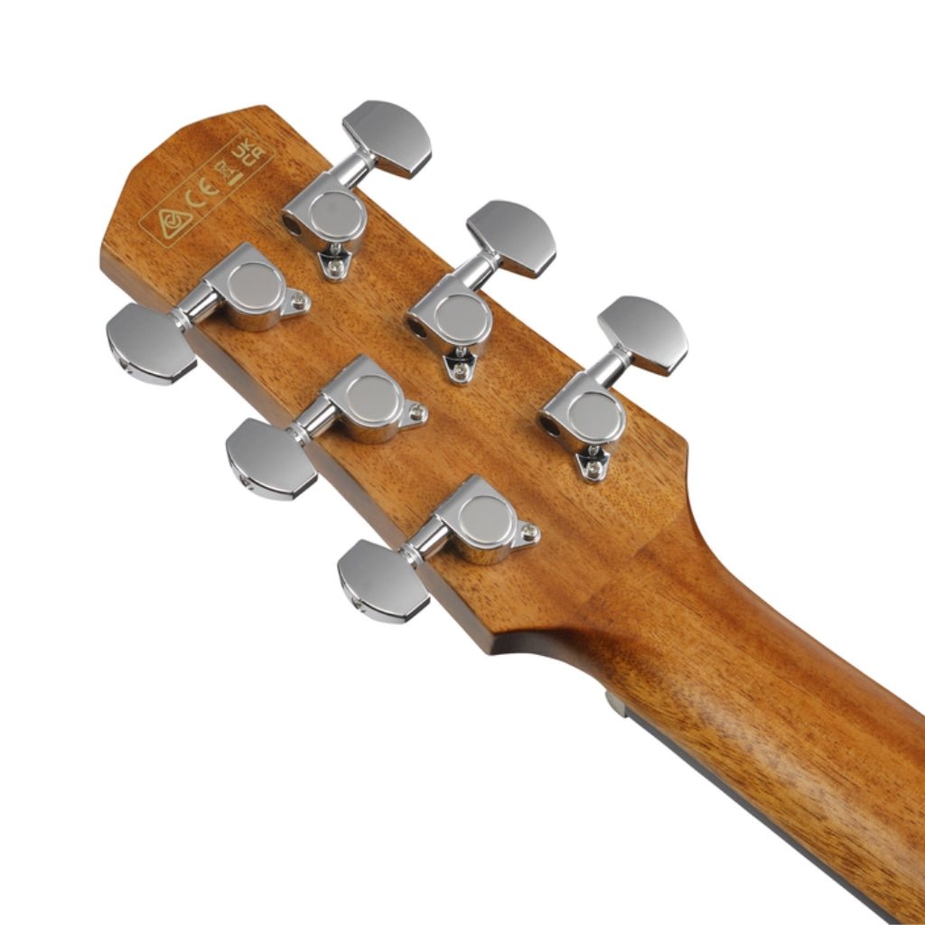 Ibanez AAM50CE Open Pore Top, Natural Open Pore Back and Sides Acoustic Guitar - Sapphire Blue Burst Acoustic Guitars Sky Music