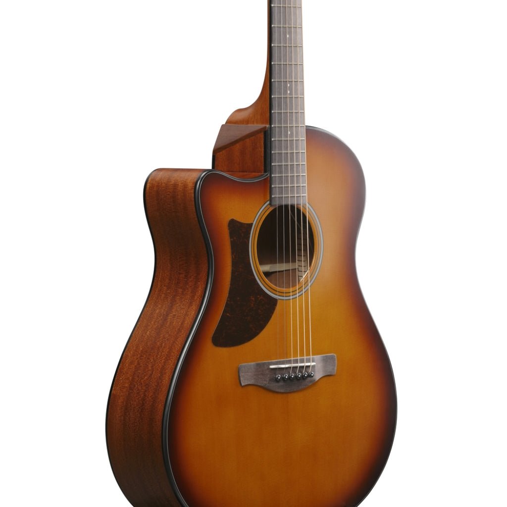 Ibanez AAM50LCE Left Handed Acoustic Guitar - Open Pore Light Brown Sunburst Top Acoustic Guitars Sky Music