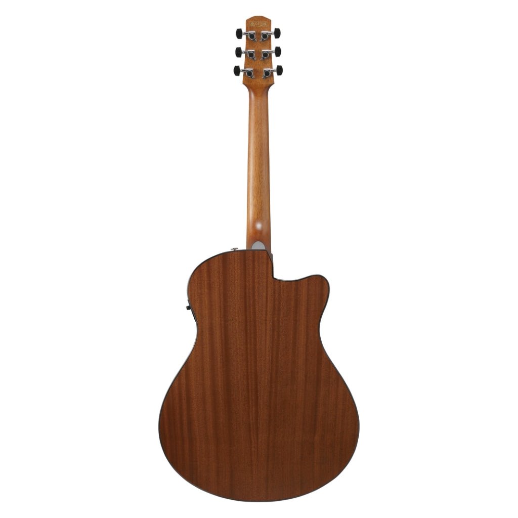 Ibanez AAM50LCE Left Handed Acoustic Guitar - Open Pore Light Brown Sunburst Top Acoustic Guitars Sky Music