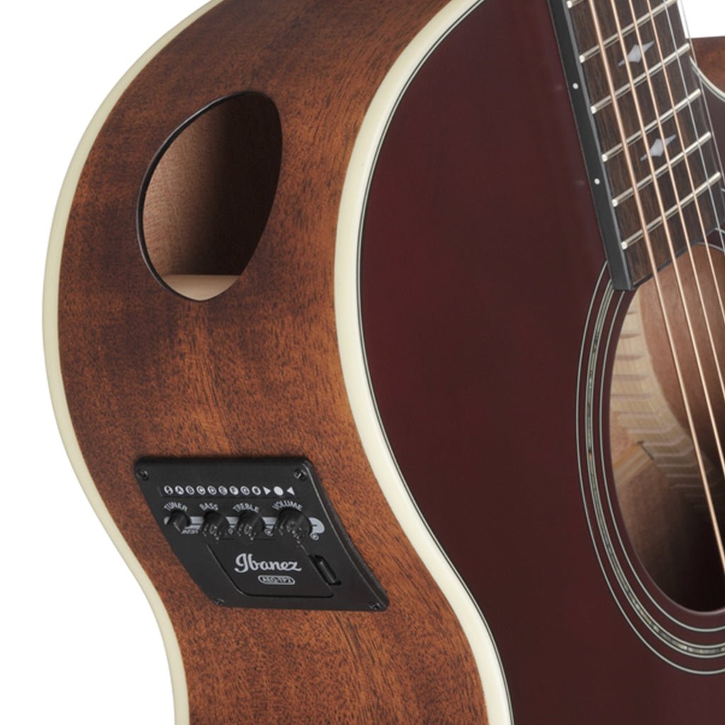 Ibanez AE100BUF Electro Acoustic Guitar Burgundy Flat Acoustic Guitars Sky Music
