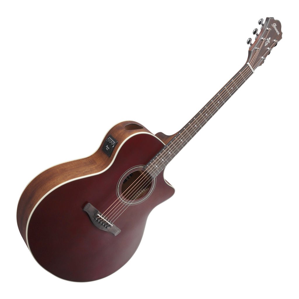Ibanez AE100BUF Electro Acoustic Guitar Burgundy Flat Acoustic Guitars Sky Music