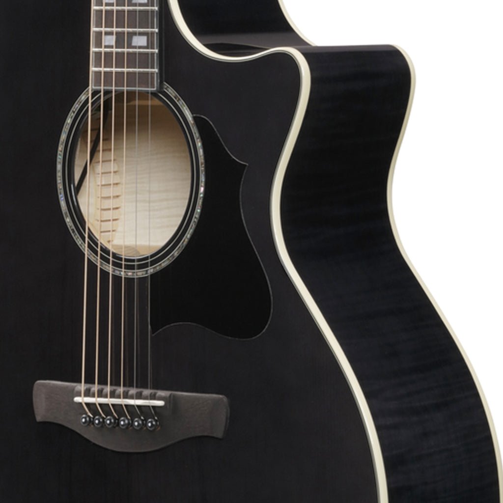 Ibanez AE170 Acoustic Guitar w/Pickup - Transparent Black High Gloss Acoustic Guitars Sky Music