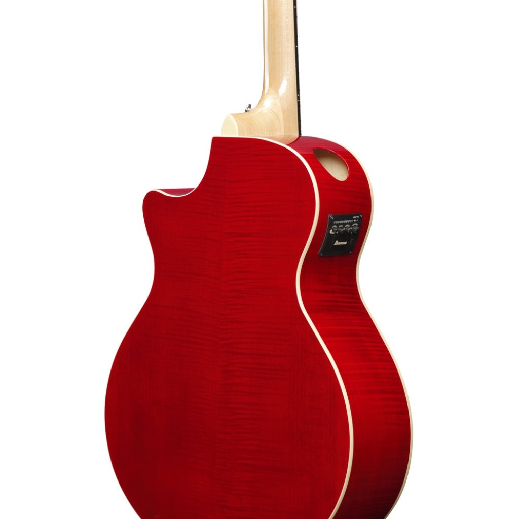 Ibanez AE170N Natural High Gloss Top Transparent Red High Gloss Back and Sides Acoustic Guitar Acoustic Guitars Sky Music