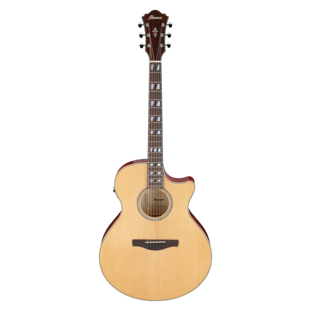 Ibanez AE170N Natural High Gloss Top Transparent Red High Gloss Back and Sides Acoustic Guitar Acoustic Guitars Sky Music