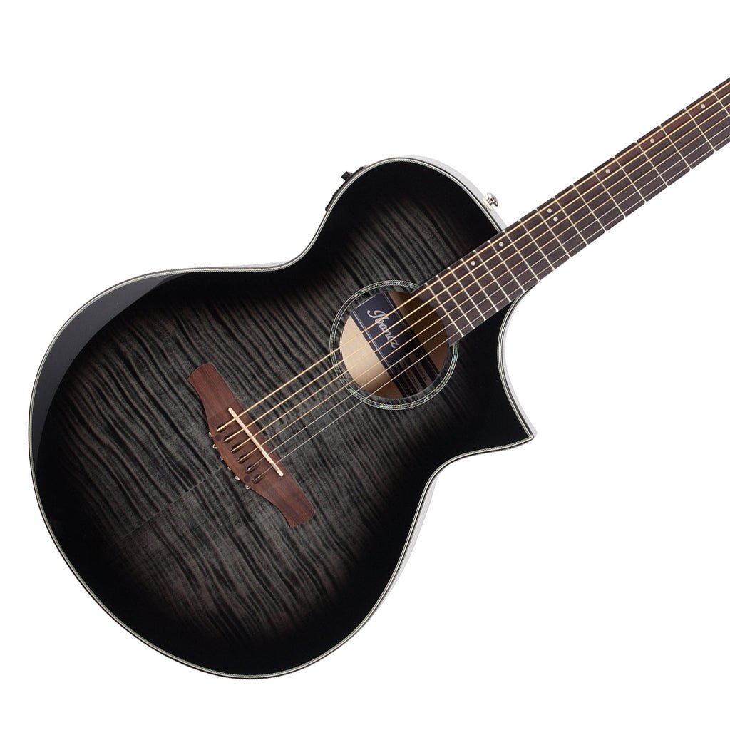 Ibanez AEWC400 Acoustic-Electric Guitar - Transparent Black Sunburst Acoustic Guitars Sky Music