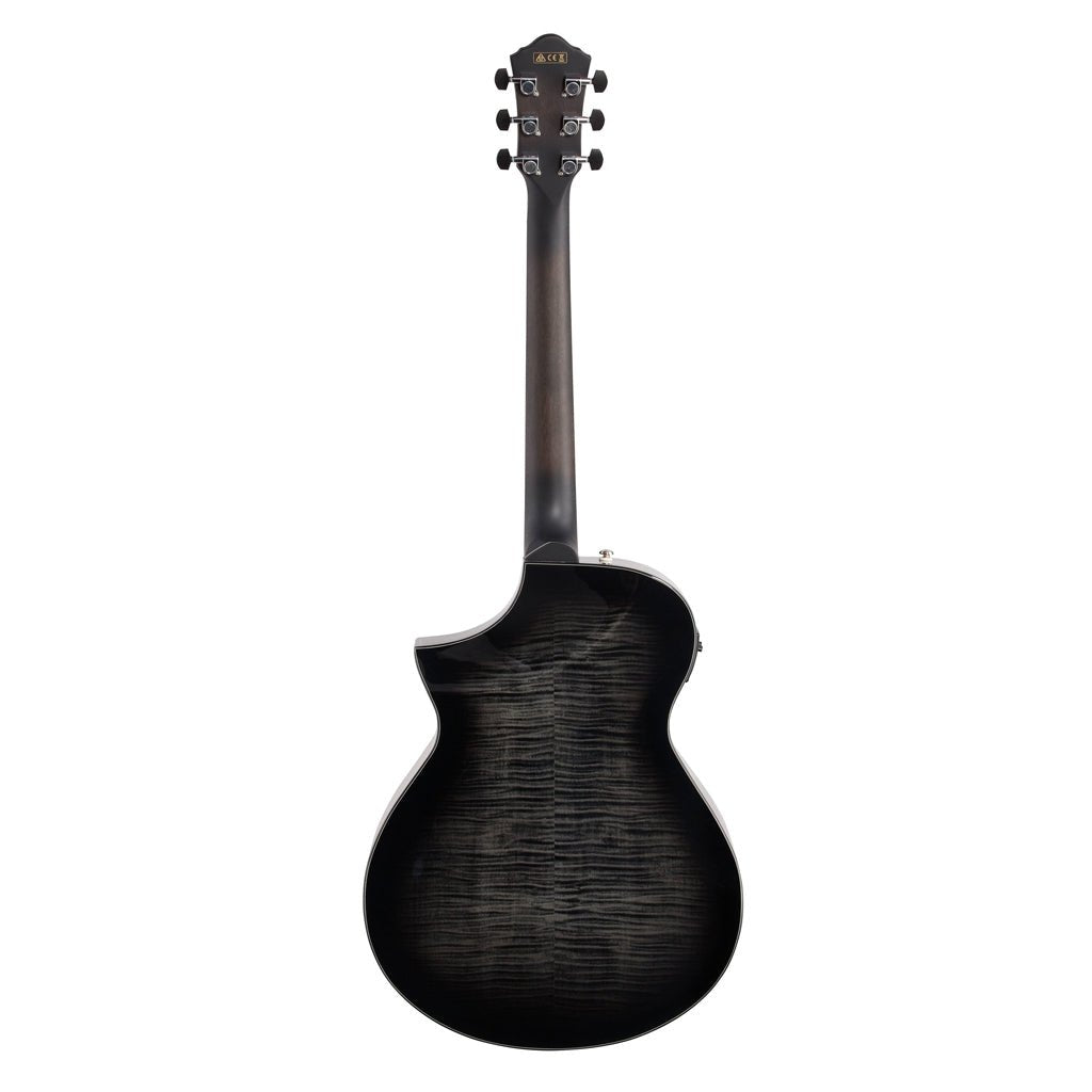 Ibanez AEWC400 Acoustic-Electric Guitar - Transparent Black Sunburst Acoustic Guitars Sky Music